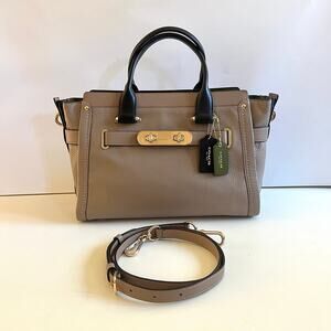 COACH Swagger 33 Satchel Tote, Color Block Crossbody, TWO HANGTAGS!